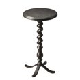 thumbnail image 1 of Mesa decorativa Offex Transitional redonda de metal gris, 23 cm, 1 of 1