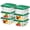 A1-2QT-6PCS-GREEN, variant on 6 pcs 2qt Square Clear Food Storage Containers with Lids, Commercial Grade Kitchen Storage with Handles and Measurement Scale, Durable BPA-Free Plastic for Home and Dining