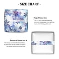 thumbnail image 5 of Rateoe Icy Blue Snowflakes Pattern Tissue Box Cover, Modern Square Decorative Leather Facial Paper Case Organizer Holder Dispenser 5X5X5'', 5 of 7