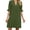 Army Green, variant on Womens Casual Dresses V Neck Ruffle Short Sleeve Loose Flowy Midi Beach Vacation Shift Dress XL