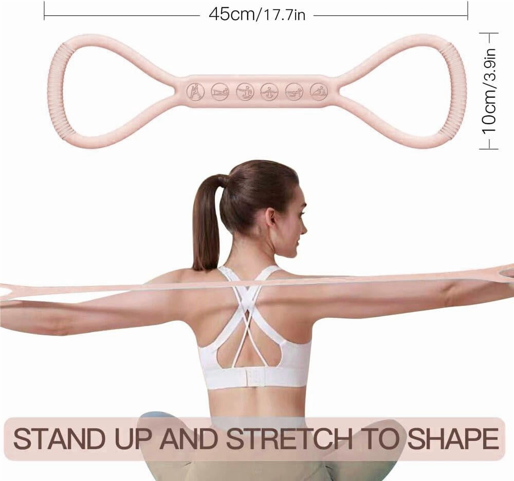 2025 Upgraded Figure 8 Resistance Band for Physical Therapy, Shoulder, Back & Arm Exercise Bands with 3 Resistance Levels (15, 25, 35lb) for Kids, Adults, and Elderly