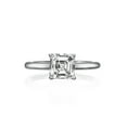 thumbnail image 2 of 6.50MM D-F VS Moissanite Engagement Ring (0.42 ct Moissanite Weight, 1.30 ct dew) Asscher Cut 14K Gold, 2 of 3