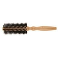 thumbnail image 5 of Round Styling Hair Brush Dryer & Curling Roll Hairbrush with Natural Wooden Handle for Unisex , Brown, 14 Row, 5 of 6