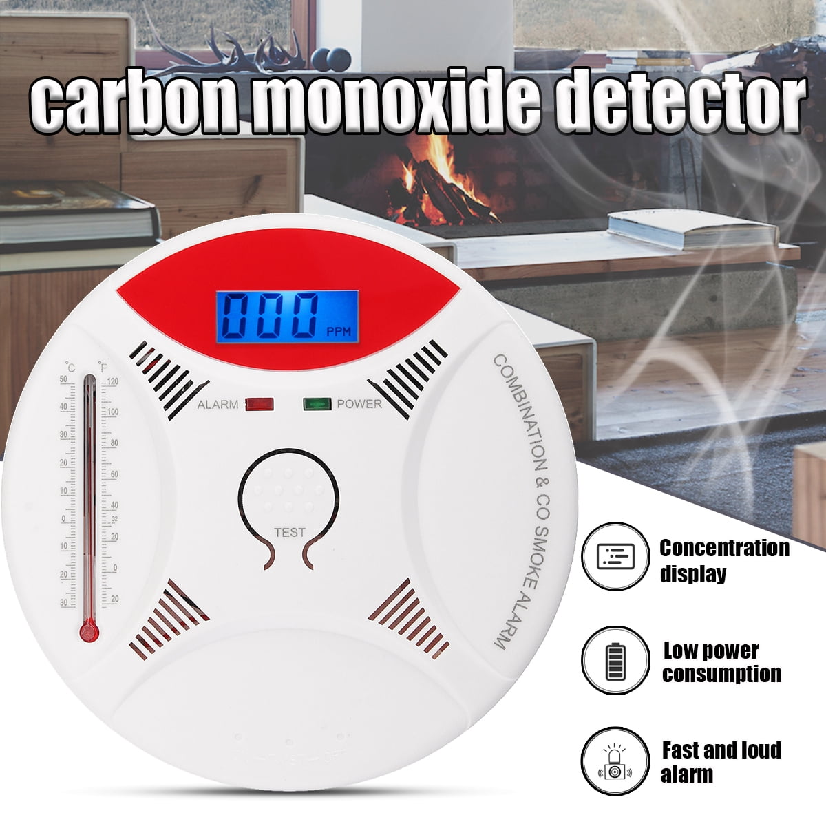LCD Carbon Monoxide CO Detector Smoke LCD Carbon Monoxide CO Detector Smoke