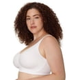 thumbnail image 3 of Women's Playtex 4049 18 Hour Seamless Smoothing Wirefree Bra (White 46D), 3 of 4