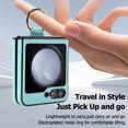 thumbnail image 6 of Dteck Case for Samsung Galaxy Z Flip 7,Shockproof Leather Ring Holder Case Hard PC Back Cover for Galaxy Z Flip 7,Green, 6 of 9