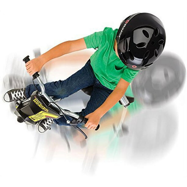 Razor Power Rider 360 Electric Tricycle Black Yellow 12 Volt Walmart