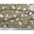 thumbnail image 3 of Soimoi Poly Georgette Fabric Bird & Owl Kids Decor Fabric Printed Yard 52 Inch Wide, 3 of 3