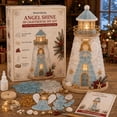 thumbnail image 3 of DIY Lighted Glass-Style Lighthouse Kit, LED Craft Project with Translucent Pieces for Tabletop Display & Coastal Decor, 3 of 5