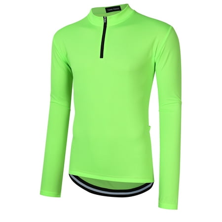 Bicycling Jersey - Men's Quick Dry Long Sleeve Cycling Jersey, Bike Biking Shirt