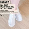 thumbnail image 2 of Eco Bath London Moisturising Socks - 1 Pair, Breathable Soft Foot Moisturiser Socks for Overnight Hydration, 2 of 6