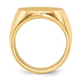 thumbnail image 2 of Solid 14k Yellow Gold Big Heavy Men's Engravable Signet Ring (20mm) - Size 10, 2 of 5