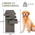 thumbnail image 4 of 27.8" Outdoor Water Fountain with Tiered Waterfall Flow, Resin Waterfall Fountain for Outside, Indoor/Outdoor Water Feature for Garden, Patio, 4 of 8