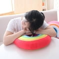thumbnail image 5 of Leojiow Rainbow Pillow For Girls 13.78Inch Arch Shaped Decorative Rainbow Throw Pillow Pp Stuffed Cushion For Sofa Chair Bed As Shown 35X22Cm Red, 5 of 6