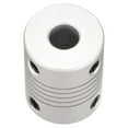 thumbnail image 4 of 7mm to 10mm Aluminum Alloy Shaft Coupling Flexible Coupler Motor Connector Joint L25xD19 Silver, 4 of 6