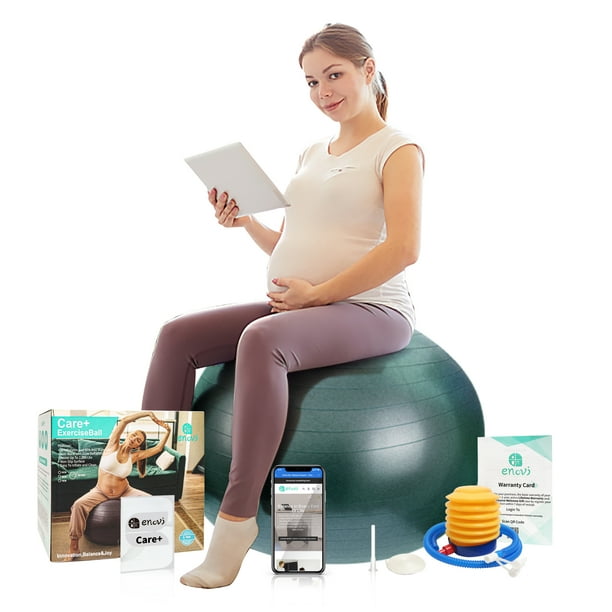 Enovi Care+ Birthing Ball, Yoga Ball for Pregnancy, Exercise Ball
