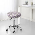 thumbnail image 7 of Daiia Lavender Flowers Stool Covers Round,Round Bar Stool Covers Waterproof Bar Chair Covers Washable Stool Cushion Slipcover for 12-14 Inch Chair-, 7 of 7