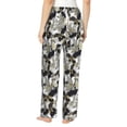 thumbnail image 3 of Xecao Abstract Watercolor Women's Straight Lounge Pajama Pants: The Epitome of Relaxed Sleepwear, 3 of 9