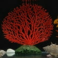 thumbnail image 5 of Adorno de plantas de Coral artificiales de plástico, decoración de acuario bajo el agua, color rojo, 5 of 5