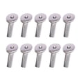 thumbnail image 1 of Luzkey 10Pcs Angled Cables Railing Post Beveled Protector Sleeves Wood Post Protector for Porch Pillar Wood Posts Forecourt Wire Rope 0.16cm, 1 of 8