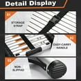 thumbnail image 6 of Jocauto 10.5 FT Button Retraction Aluminum Extension Ladder with 2 Triangle Stabilizers, Multi-Purpose Telescoping Ladder with Slow Down Design, 330lbs Max Capacity, 6 of 7