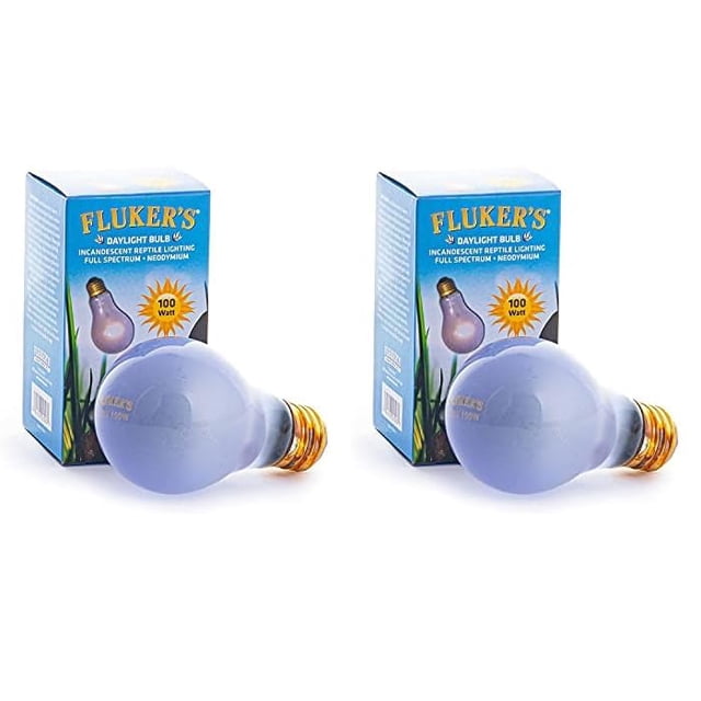 Bombillas de Luz Diurna de Neodimio de 100W para Reptiles de Fluker's Paquete de 2