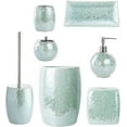 Whole Housewares Bathroom Accessories Set 4Piece Glass Mosaic Bath