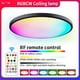 thumbnail image 1 of Lámpara de techo RGBCW con atenuación a todo color, control remoto inteligente RF, lámpara de techo LED redonda para dormitorio, 1 of 5