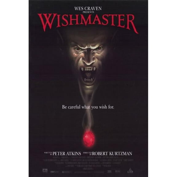Pop Culture Graphics  Wishmaster Movie Poster Print, 27 x 40