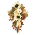 thumbnail image 3 of Guirnalda de pared artificial con hojas de arce de cono de pino y calabaza, corona de de otoño, guirnalda de Acción de Gracias de otoño para 60cm, 3 of 8