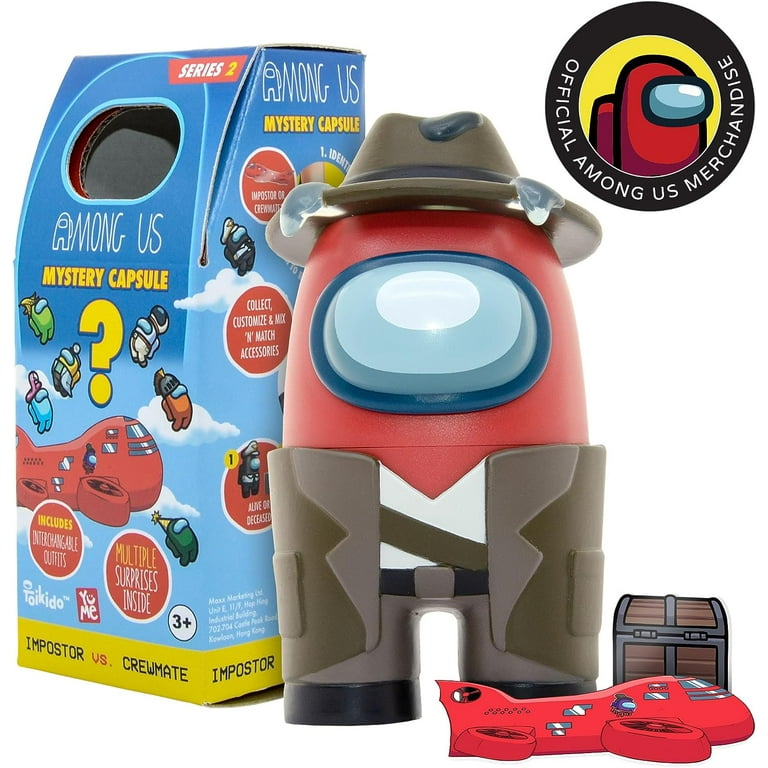 YuMe Among Us Mystery Capsules, Mini Action Figures, 2 Pack