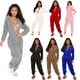 thumbnail image 2 of Conjunto de pijama con capucha para mujer, ropa de dormir de manga larga con cremallera, de felpa cálida, Sexy, a la moda, para invierno, 2024, 2 of 4