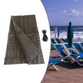 thumbnail image 3 of Chair Replacement Fabric Repair Cloth with Ropes for Beach Patio Chair Black Gray, 3 of 8