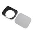 thumbnail image 1 of Camera Lens Hood, Screw in Lens Hood Shade with Cap, Alloy Accurate CNC Fine Processing, Square Metal Lens Hood Shade Protector for Camera, 1 of 7