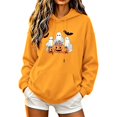thumbnail image 2 of Molidfa Women's Halloween Ghost Hoodie Cute Pumpkin Graphic Oversized Pullover Sweatshirt, 2 of 5