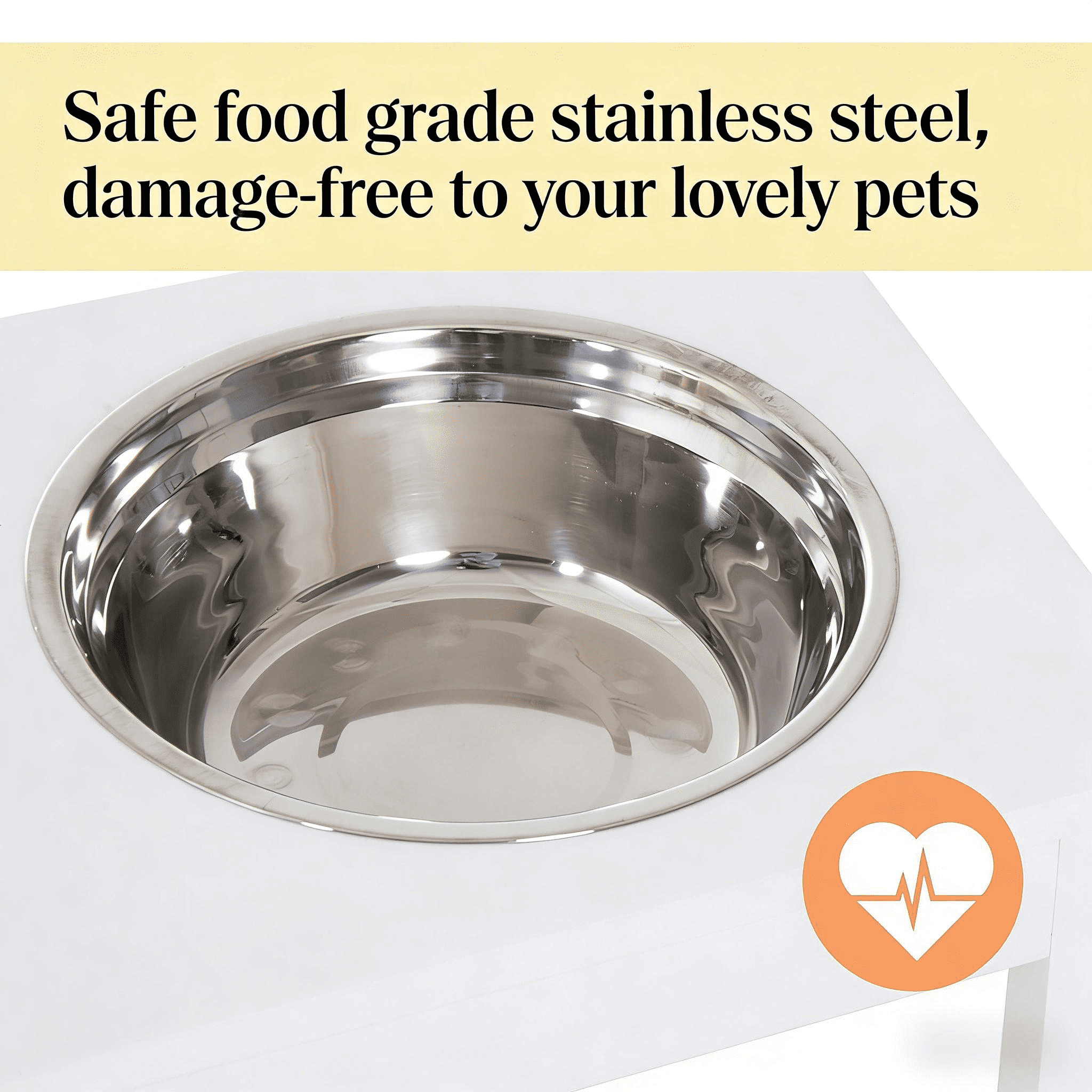 Pet Feeder Stand, Wooden Dog Food Bowls Stand