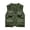 S6-Camouflage Green, variant on Safari Cargo Vest Jacket for Men Zip Up V Neck Sleeveless Vest with Multi-Pockets Jacket Lightweight Travel Hunting Fishing Casual Outerwear,Red 3XL