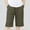 Army Green, variant on Girls Bermuda Shorts Causal Cotton Linen Elastic Waist Buttons Knee Length Shorts Loose Fit Summer Beach Shorts with Pockets 5-15 Yea