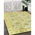 thumbnail image 2 of Ahgly Company Indoor Rectangle Abstract Mustard Yellow Area Rugs, 6' x 9', 2 of 2