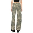 thumbnail image 4 of Cali1850 Women's Y2K Cargo Pants Mid Rise Loose Wide Leg Baggy Casual Streetwear Camouflage Trousers, 4 of 7