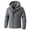 Grey, variant on Down Jacket For Men Oversized Fashion Patchwork Thickened Padded Jackets Casual Hooded Warm Loose Fit Winter Jackets Comfy Mens Clothing