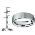 thumbnail image 4 of Metal Masters Tungsten Carbide Mens Brushed Wedding Band Ring Comfort-Fit 6mm, 4 of 6