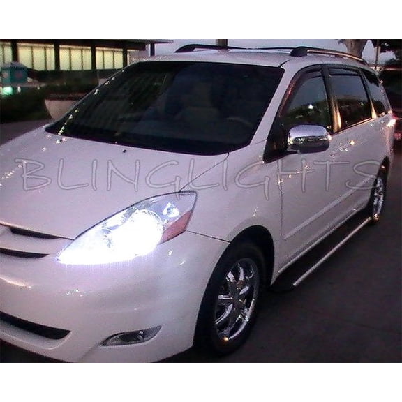 For 2006-2010 Toyota Sienna Bright Head Lamp Light Bulbs Replacement White Upgrade Set Pair