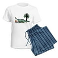 thumbnail image 5 of CafePress - Xmas Gator Gift Pajamas - Women's Short Sleeve Print T-Shirt and Pants Light Cotton Pajama Set, 5 of 7