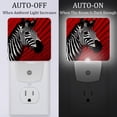 thumbnail image 2 of Zebra LED Square Night Lights: Energy-Efficient and Stylish Illumination Device for Bedrooms and Living Areas, Set of 2, 200 Characters., 2 of 6