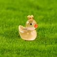 thumbnail image 4 of Glowing in the Dark Duckling Doll - Mini Moss Fish Tank Decoration, Resin Ornament for Aquarium, Fairy Garden, Tabletop Decor - 2x1.7cm Small Decorative Accessory - Safe for Kids 3+, 4 of 5