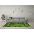 thumbnail image 3 of Ahgly Company Indoor Square Oriental Green Traditional Area Rugs, 8' Square, 3 of 4