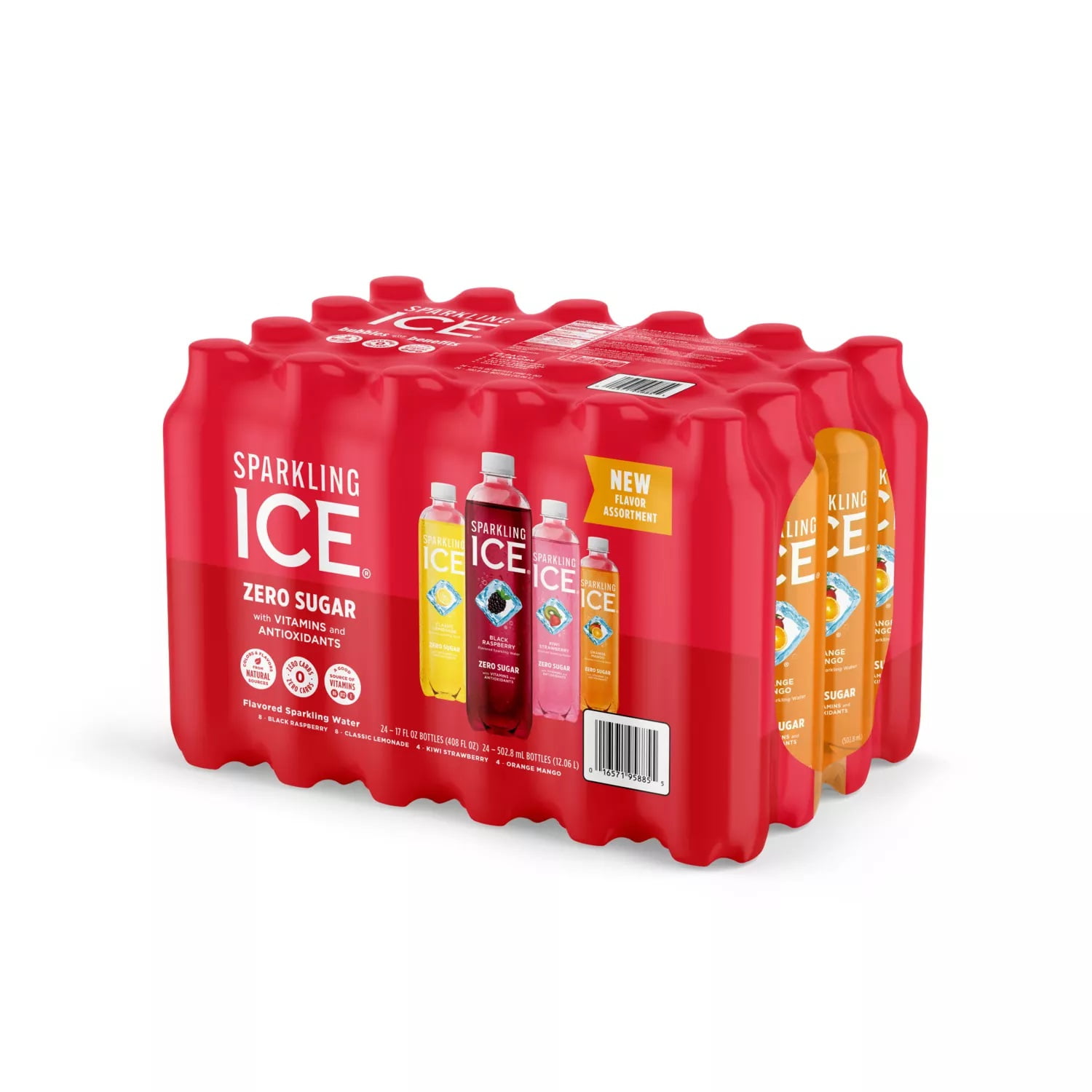 Sparkling Ice Red Variety Pack, 17 Fluid Ounce (Pack of 24)