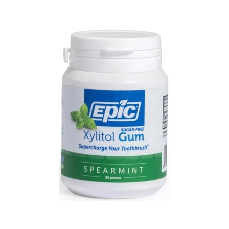Epic Xylitol Spearmint Gum Jar 50 pc Pack of 2