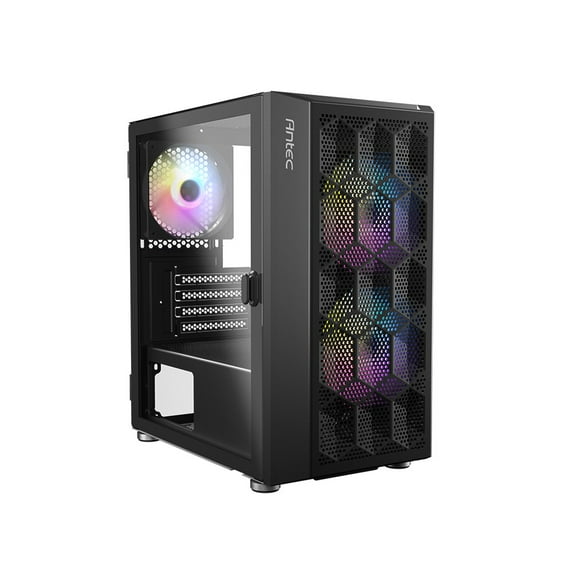 Antec Cas de Jeu NX200M RGB, mATX,ITX, Pré-Intégré FANS de RGB
